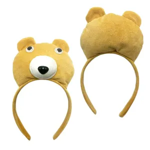 Pluche berenoor hoofdband voor Halloween cosplay en feesten, duidelijke voor- en achterkant
