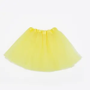 Vibrant yellow adult tutu skirt for performance and Halloween costume parties