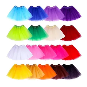Women's Fluffy Mesh Tutu Skirt With Star Sequins Performance Costume For Halloween Party Stage Decoration Ballet Skirt