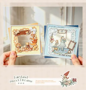 Close-up of vintage PET stickers featuring Fairyland Sweet Dreams illustrations