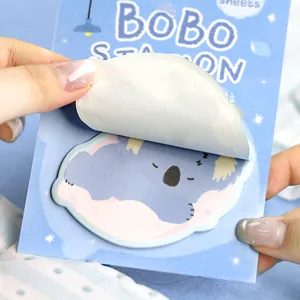 Cute koala cloud-shaped sticky notes from Bobo Station series by Note For stationery