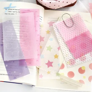 NOTE FOR translucent vellum paper notes with minimalist patterns for scrapbooking decor