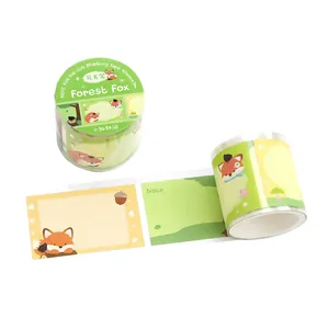 Forest Fox writable die-cut masking tape for cute animal scrapbooking and journaling stickers