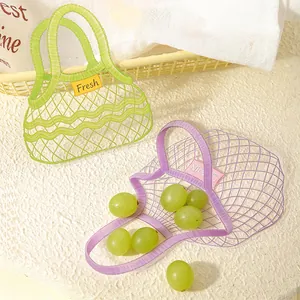 Original PET mesh shopping bag stickers for DIY scrapbooking and creative decoration