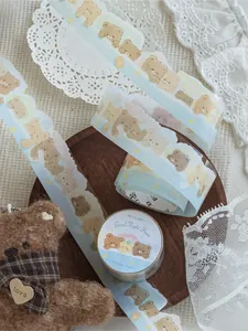 Gedetailleerde weergave van Good Night Bear PET-tape met schattige beren