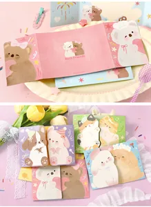 Detailed view of cute animal message cards featuring koala bunny and cat illustrations