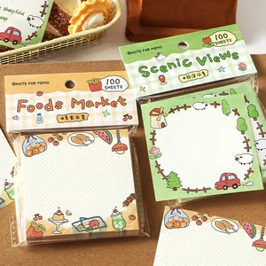 100 Sheets NOTE FOR series doodle style sticky notes for journals and daily memo planning