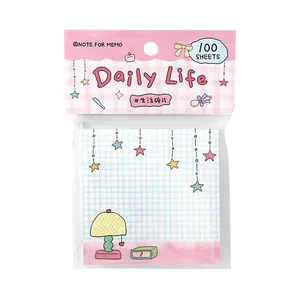 100 sheets cute graffiti style memo pad for journaling and daily notes and scrapbooking