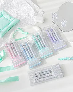 RosyPosy ballet ribbon style neutral pen set in assorted pastel colors for students