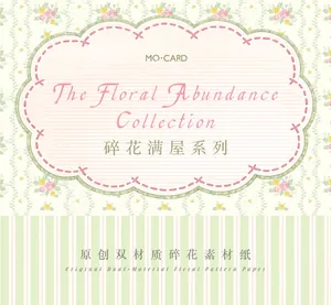 Decorative cover page for The Floral Abundance Collection floral pattern scrapbooking paper