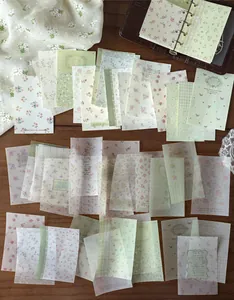 Vintage floral scrapbooking paper sheets with various botanical patterns and designs