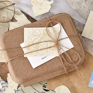 Ensemble d'autocollants rétro en papier perlé pour scrapbooking et journal.