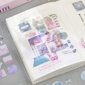 Pastelkleurig PET-stickerboek in balletstijl voor scrapbooking en decoratie