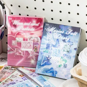 Korean Ins Style Aesthetic Scrapbooking Sticker Book Art Paper DIY Decorative Journaling Material Daily Fragments Stationery