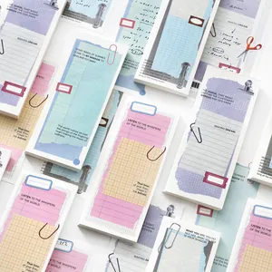 Minimalistischer Ins Stil Abreißbarer Notizblock Vintage Scrapbooking Material Schreibpapier Für Journaling DIY Deko 80 Blatt