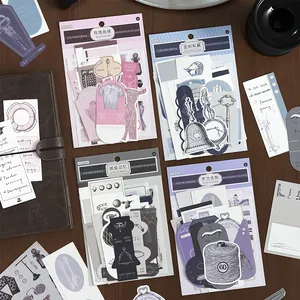 Infeel.Me vintage journal material pack with retro stationery designs for scrapbooking