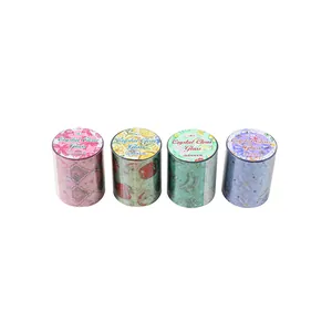 Ensemble de rubans adhésifs décoratifs en PET mat de la série Crystal Glaze pour scrapbooking