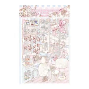 Autocollants de scène d'église en argent laser pour scrapbooking esthétique et journalisation DIY