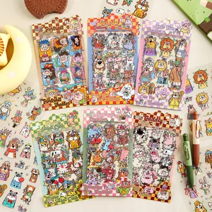 Cute Cartoon Graffiti PET Stickers Vitality Party Series Waterproof DIY Scrapbooking Journal Decoration Sticker Set
