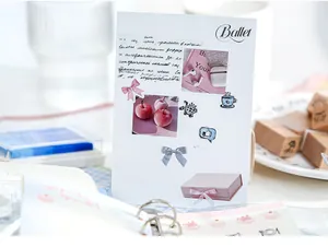 Gedetailleerd overzicht van creatieve DIY houten stempels en stickers voor journaling