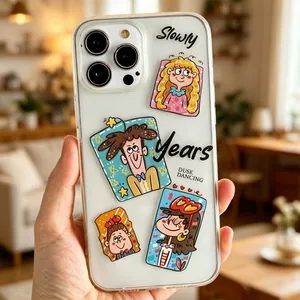 Cute graffiti cartoon stickers for DIY phone case and journal decoration sticker set