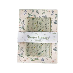 Set van 30 stuks botanisch Green Breeze decoratief scrapshoppen papier voor DIY journals