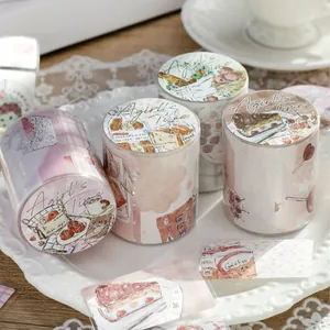 Nastro adesivo washi serie Girl's Time per decorazione di scrapbooking e diario DIY