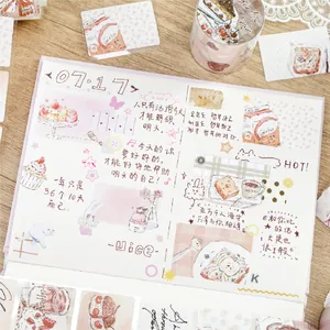 Set di nastri washi e adesivi serie Girl's Time per decorazione di diari fai-da-te