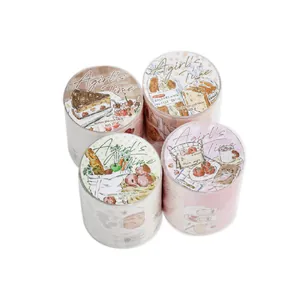 Nastro washi fustellato serie A girl's Time per decorazione scrapbooking fai da te