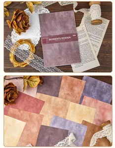 Vintage textured scrapbooking paper with retro aesthetics for DIY handbook decoration