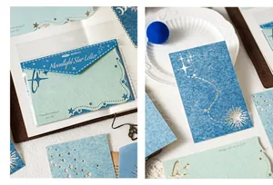 Close-up of MUROO Moonlight Star decorative material paper for scrapbooking