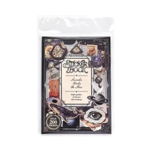 Vintage PET-stickerboek Wander Under the Stars met diverse hemelse en antieke motieven.