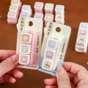 Mr. Paper triple stamp set with daily leisure life icons for journaling and decoration.