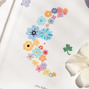 Fresh floral sticker collection for DIY journaling and border decoration with moon shape