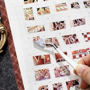 Adesivi per puzzle 3D con stampa a caldo vintage per scrapbooking e decorazioni DIY