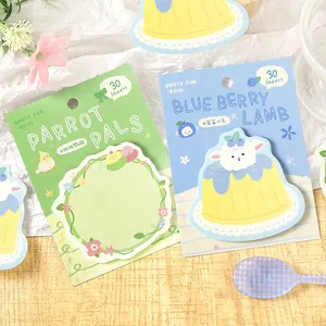 NOTE FOR cute animal series sticky notes with Korean style parrot and sheep illustrations