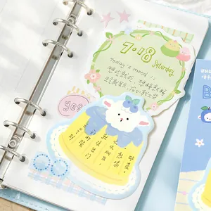 Cute Korean style illustration sticky notes set for journaling and creative memo pad