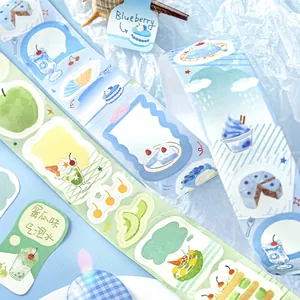 NOTE FOR beschrijfbare washi-tape met schattige dessertpatronen voor DIY-dagboekdecoratie