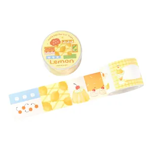 NOTE FOR citroen dessert thema beschrijfbare washi tape voor DIY journaling
