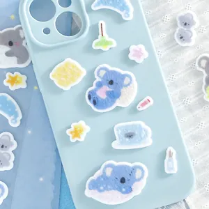 Ensemble d'autocollants en feutre de koala pour coques de téléphone et scrapbooking