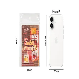 Detailed size comparison of patchwork embroidery style material paper for scrapbooking