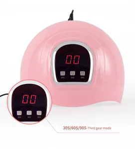 Détail de la lampe à ongles UV LED 54W avec réglages de minuterie 30s/60s/90s