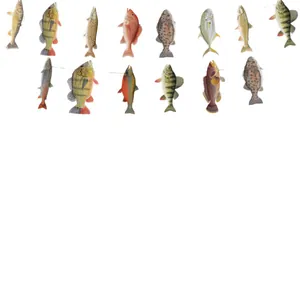 Gone Fishing Party Girlande mit verschiedenen realistischen bunten Fischdekorationen