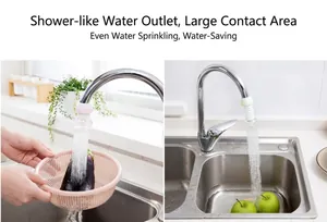 Aireador de grifo de cocina flexible giratorio de 360 grados con modo de chorro