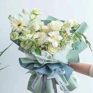 Tweekleurig waterdicht bloemeninpakpapier voor elegante DIY bloemstukken en boeketten