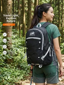 Professioneller schwarzer wasserdichter Wanderrucksack für Outdoor-Sport und Naturreisen