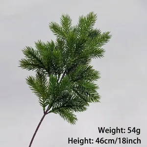 Artificial cedar branch for Christmas DIY decor, 46cm height and 54g weight detail
