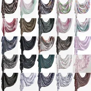 Variety of ethnic style printed cotton headscarves for women in 25 different patterns