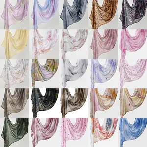 Collection of ethnic printed cotton headscarves for women with various patterns