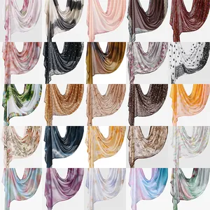 Collection of diverse ethnic pattern printed cotton scarves for women in various colors
